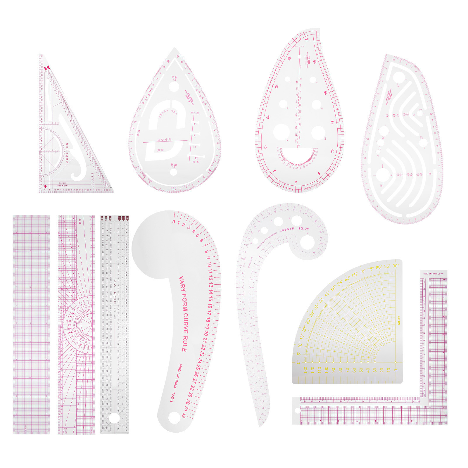 Cocosity Lineal zum Nähen,Lineal zum Nähen,DIY Lineal zum Nähen,Lineal zum Nähen,Lineal zum Nähen,Lineal zum Nähen,Lineal zum Nähen