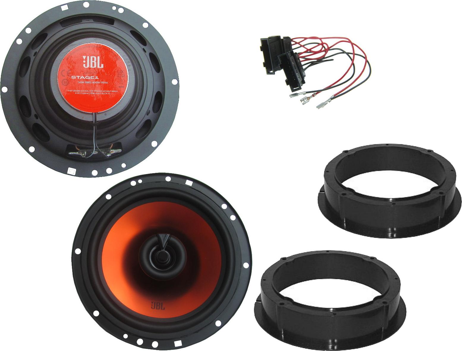 DSX JBL Lautsprecher Set für VW Passat CC Bj 2008 bis 2013 Tür hinten 400 Watt jblpassatcc162f
