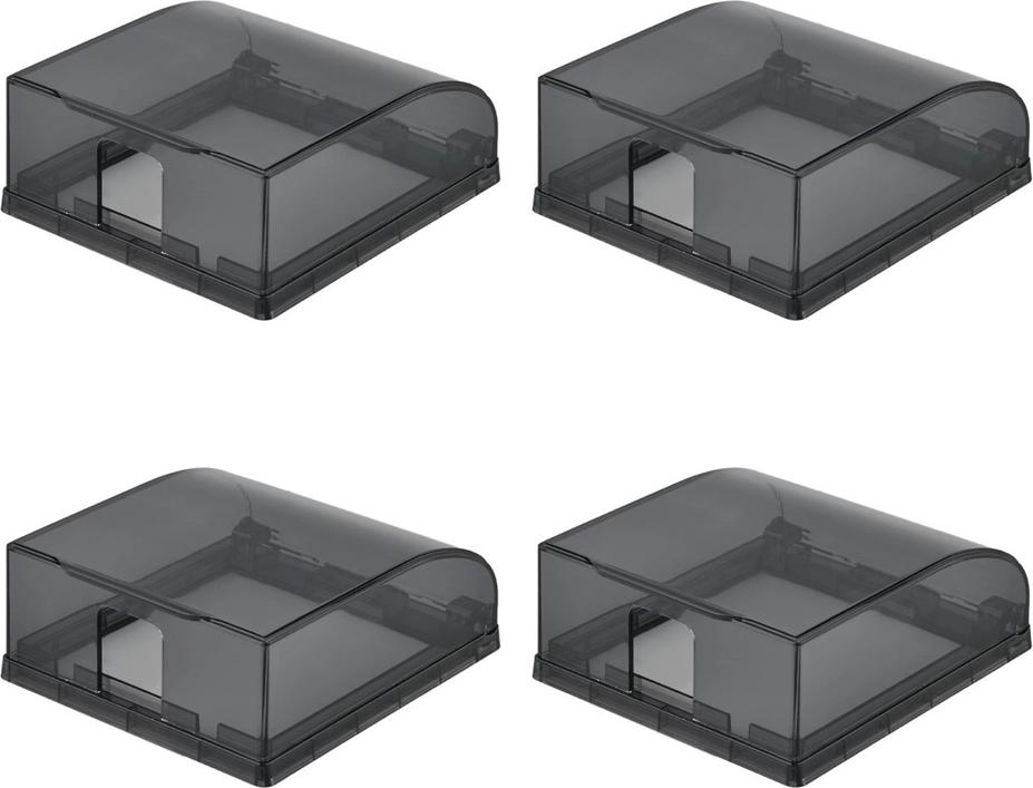 INF 4er-Pack Steckdosenschutz, 86 Typ Badezimmer Wasserdichte Box, Selbstklebend 395902