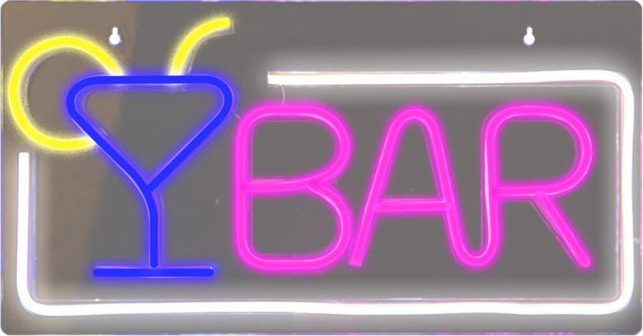 SBS LED-Schild „Chill Time Ready“ mit Neon-Effekt für den Innenbereich LUNEONBAR