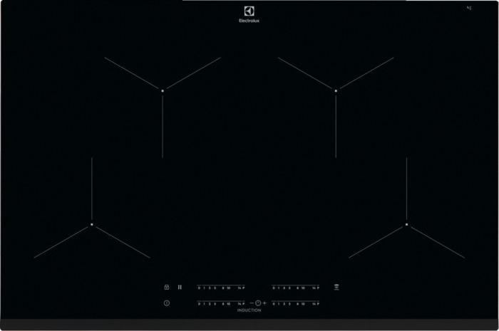 Electrolux EIT81443, Čierna, Vstavaný, 78 cm, Indukčná varná doska so zónami, Sklokeramická, 4 zone(s)