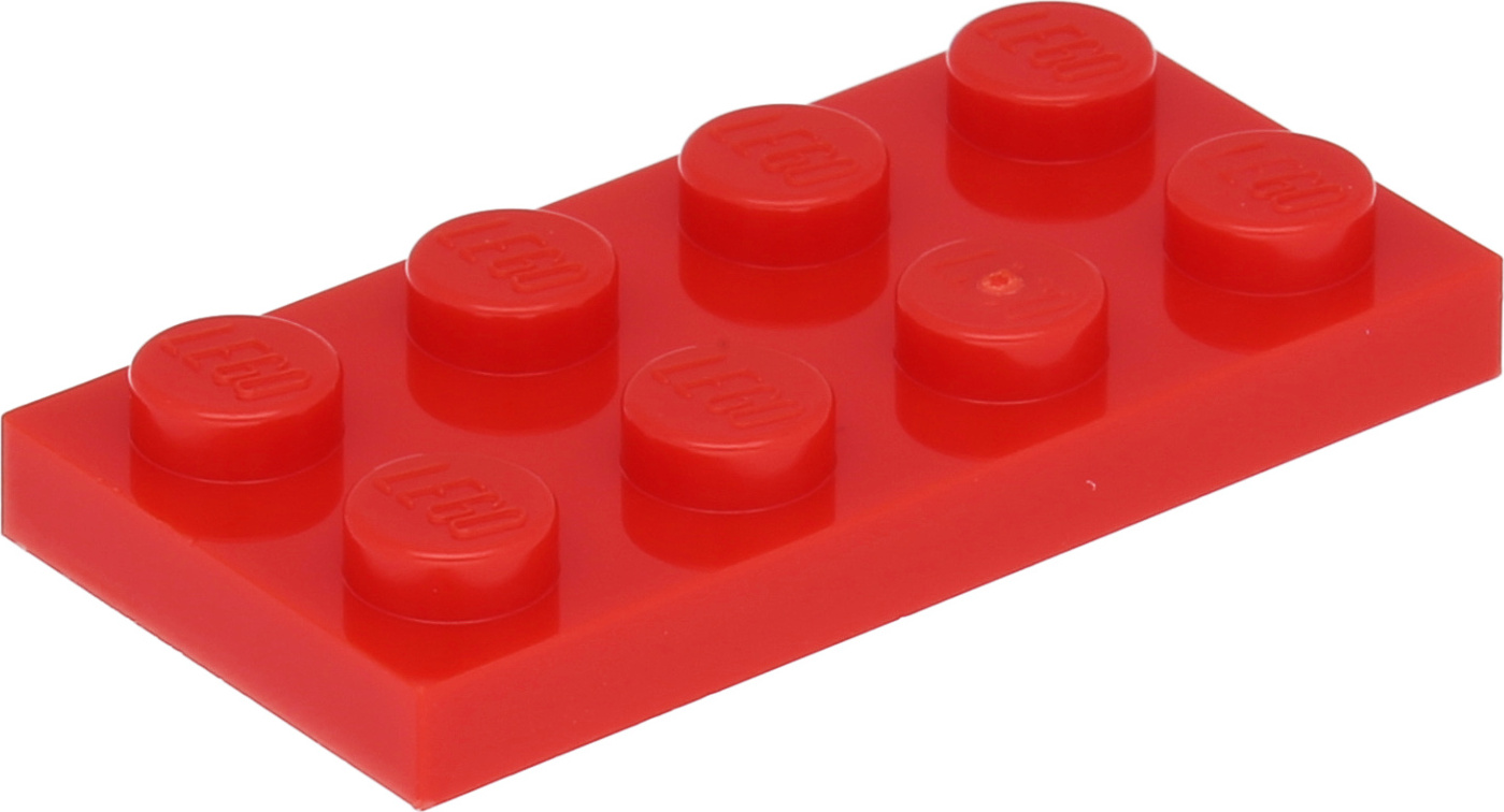 Lego® 250 kusov 3020 Dosky Dosky 2x4 časť Basic 250 červená