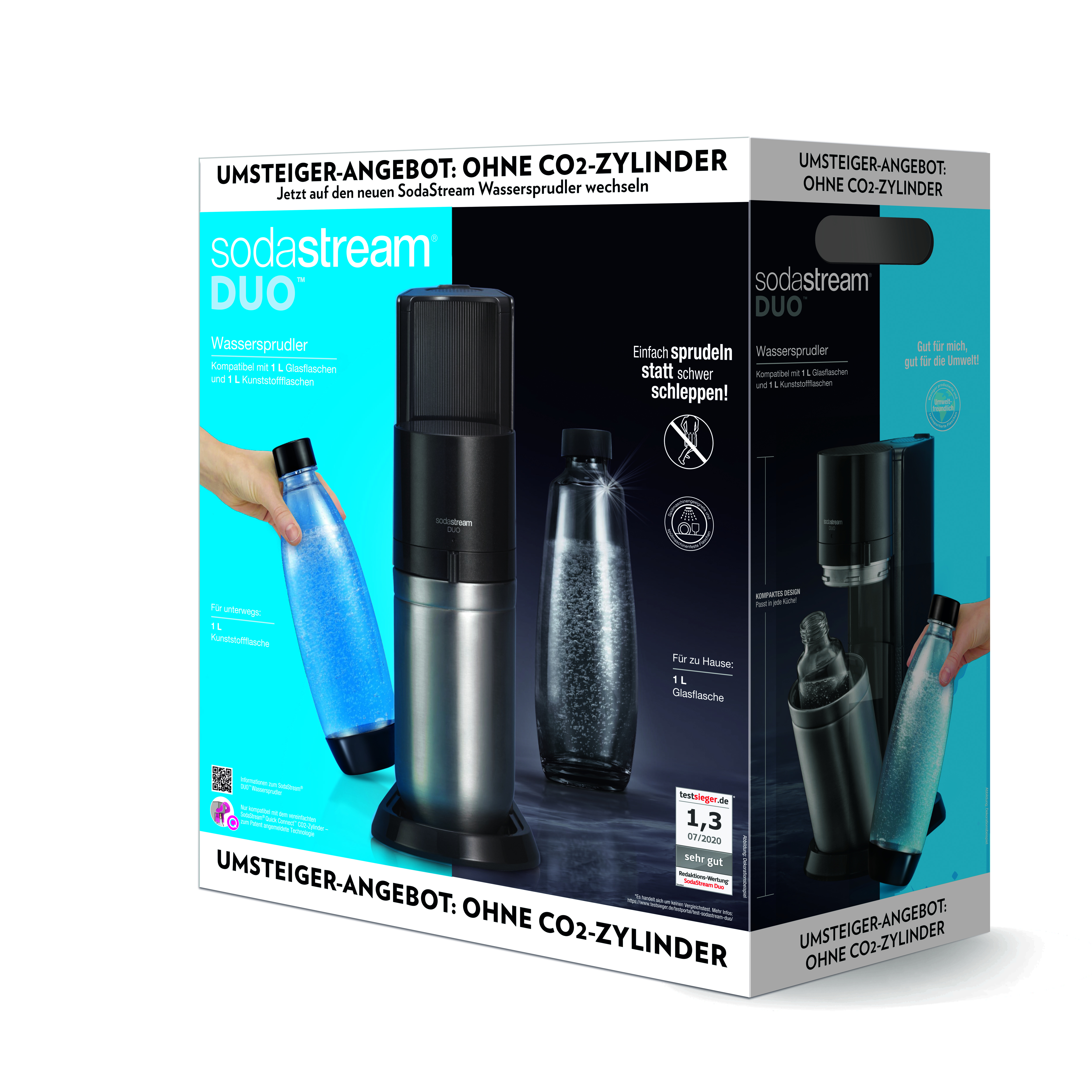 SodaStream Duo Titan Umsteigerset ohne CO2 Zylinder (SODASTREAM DUO TITAN  UMSTEIGER)