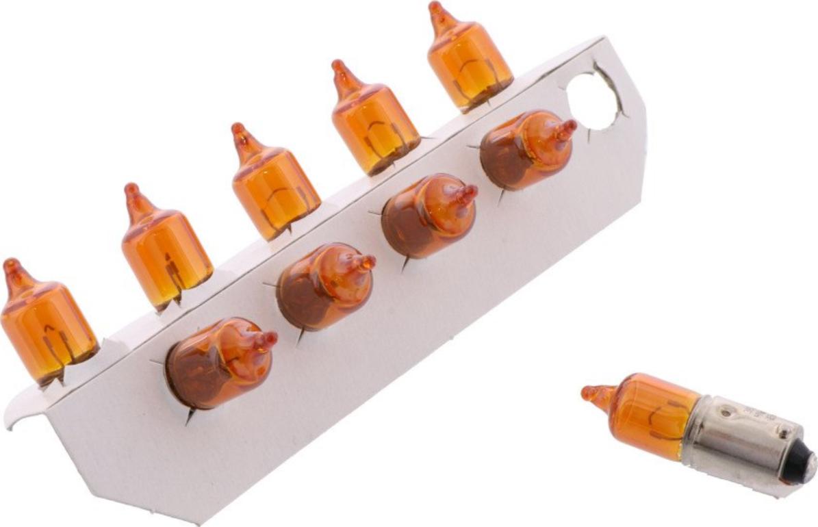 Lampe 12V HY6W JMP BAZ9S gelb Inhalt 10 Stück 7050195