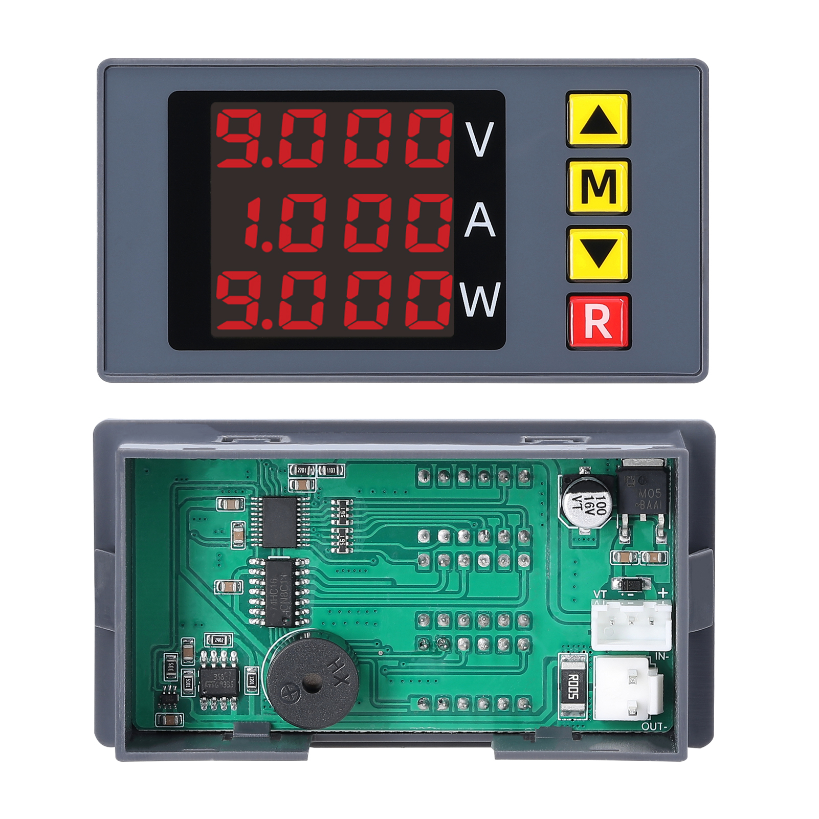 BM730 3v1 Meter napätia a prúdu 4-miestny digitálny voltmeter Multifunkčný ampérmeter so zvukovým signálom Podporuje jemné nastavenie zobrazenia napätia a prúdu s funkciou zvukovej signalizácie nízkeho napätia a nadprúdu
