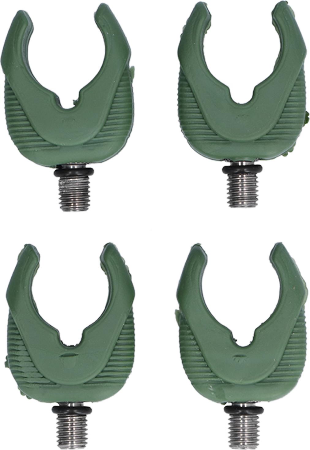 Gistuch 4pcs Karpfenfischerstab REST KIELE GEL BOCK HAFTER MIT M3/8 -Fadenarmiegrün
