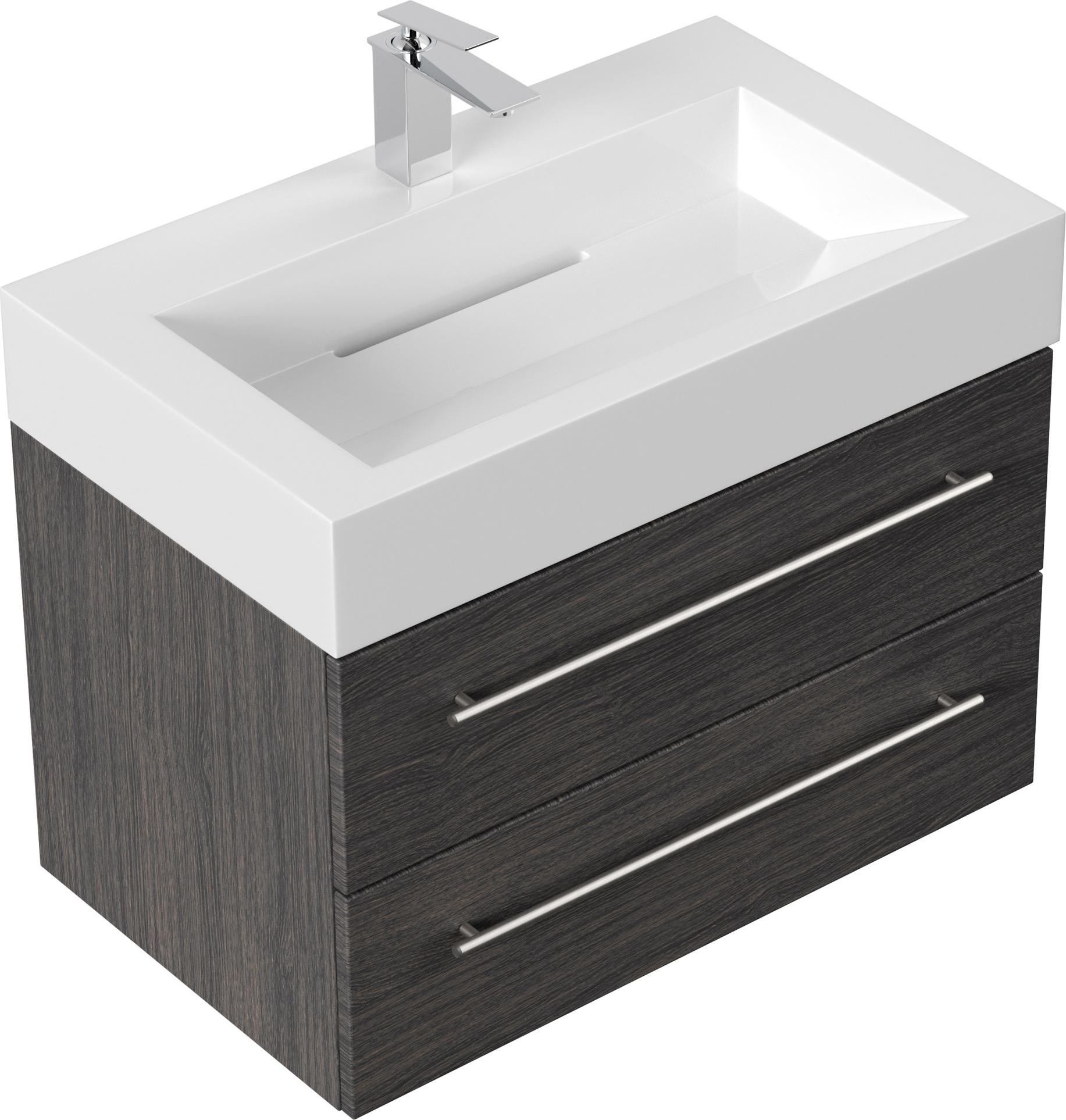 Badmöbel Design 750 anthrazit gemasert : Anthrazit gemasert Varianten: Anthrazit gemasert