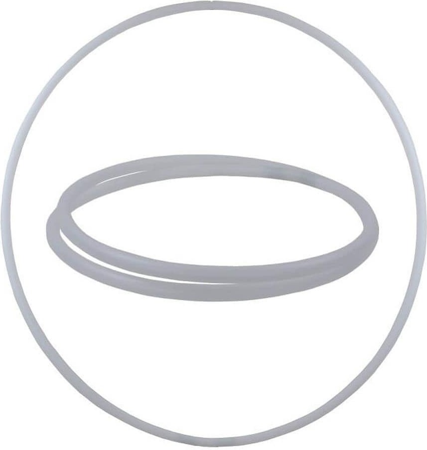 Hoopomania Faltbarer Hula Hoop, HDPE-20mm, Weiss (milchig), Ø105 cm