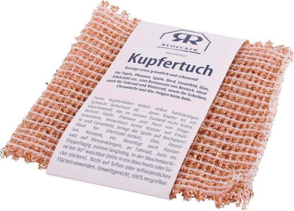 Redecker Kupfertuch, 14 x 15 cm 2er Set DE 250130