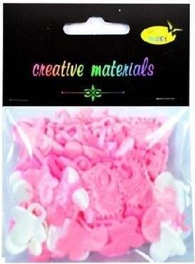 Galeria Hobby Textilelemente 4g Taufe rosa MIX