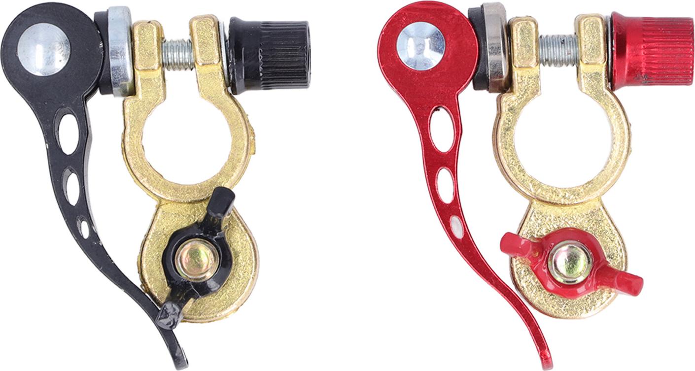 Gistuch 2pcs Universal Copper Battery Terminal Clamp -Anschlüsse Schnellfreisetzung für das Auto für das Auto