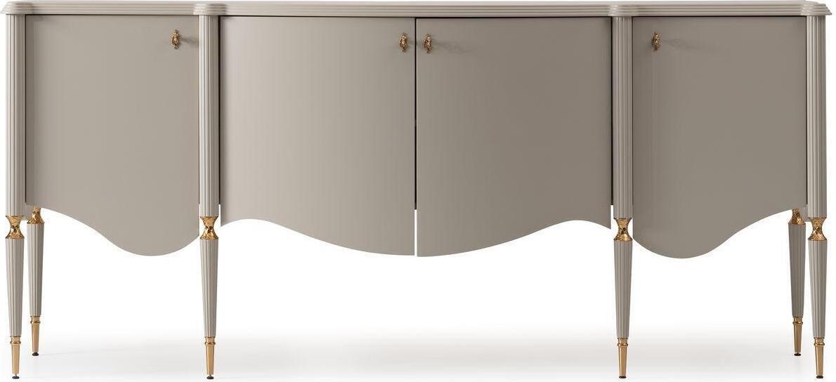 Esszimmer Anrichte Sideboard Schrank Holz Beige JVmoebel
