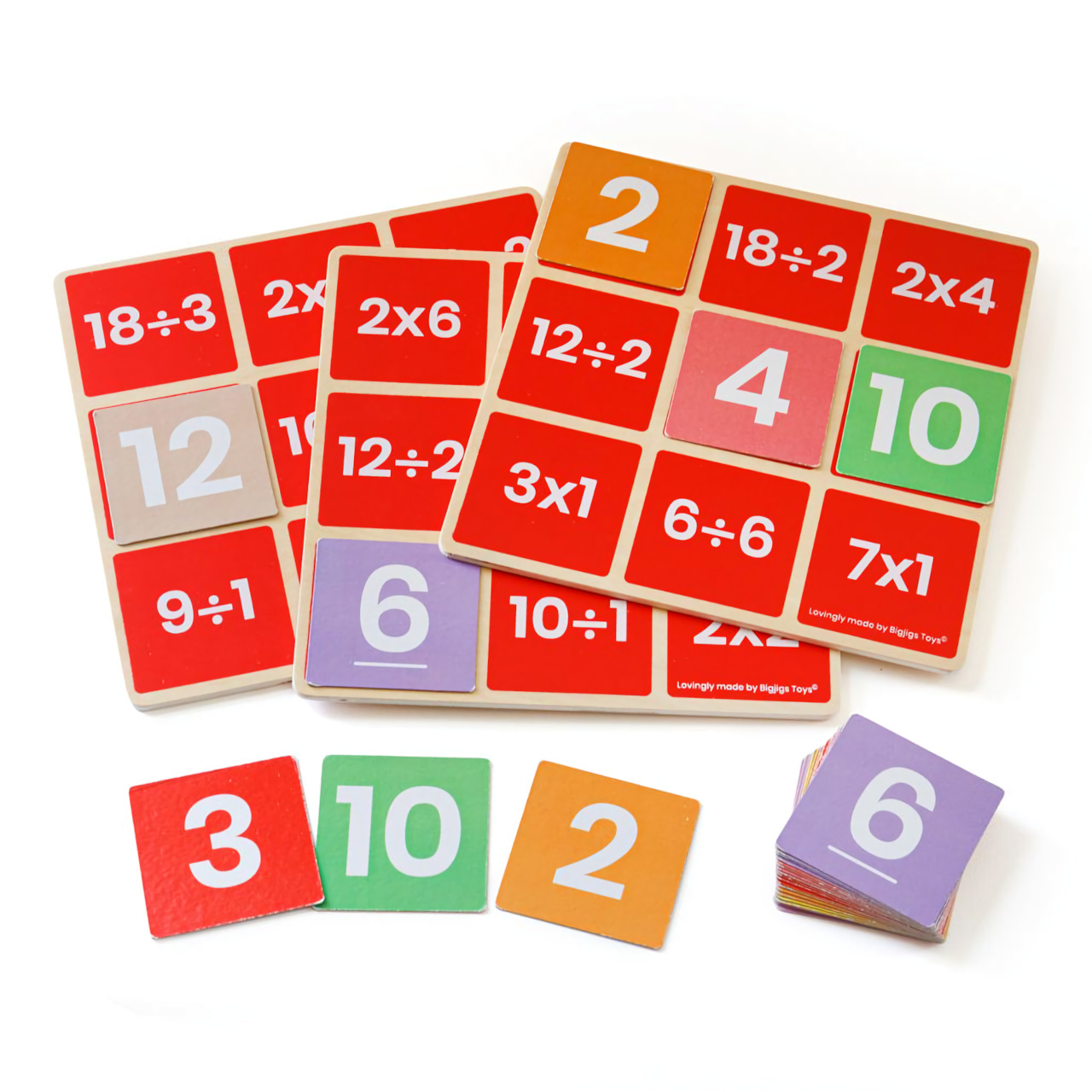 Bigjigs Toys Math Bingo Multiplikation und Division 34022