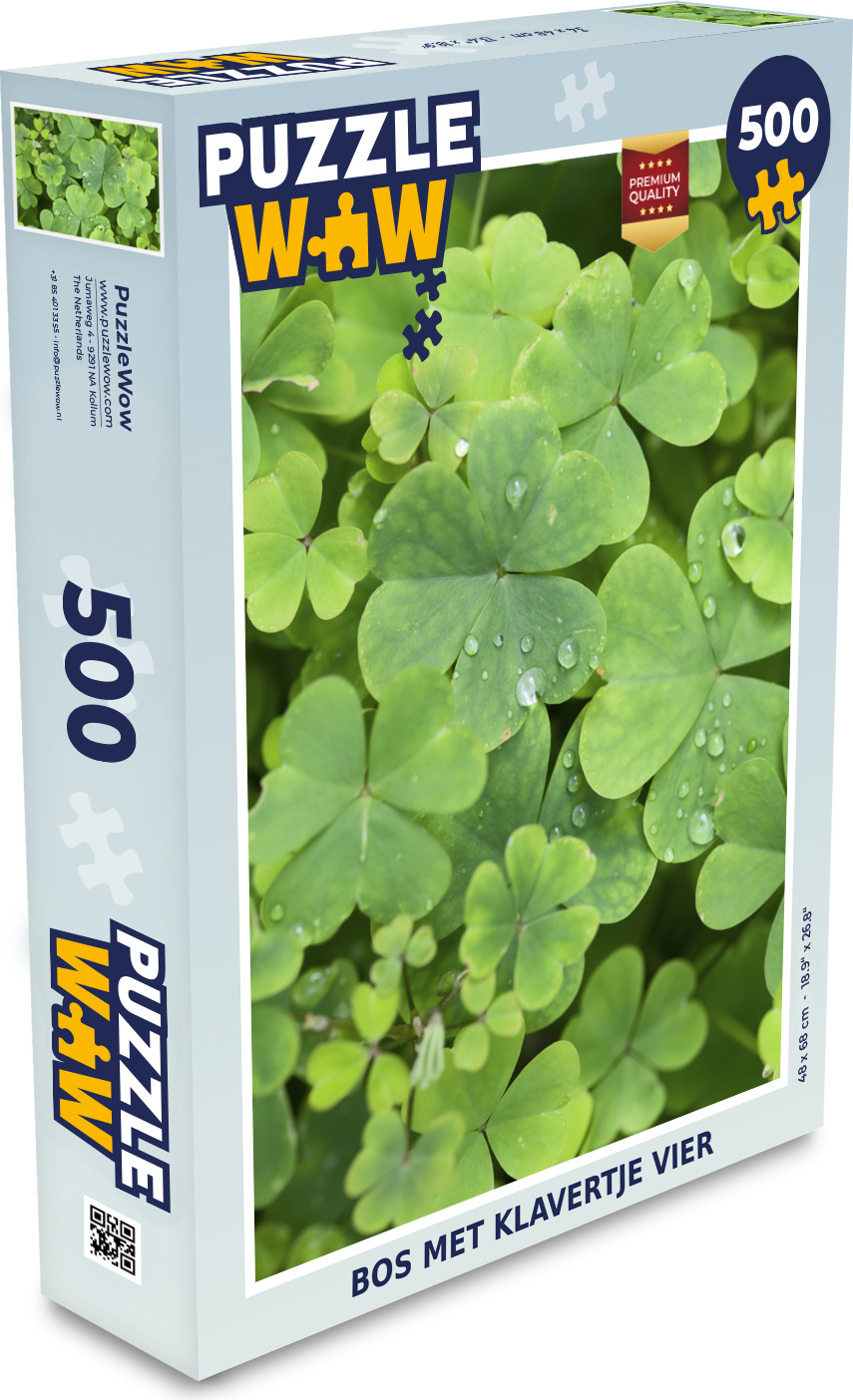 MuchoWow® Puzzle 500 Teile Wald mit vierblättrigem Klee - Denken - Spiel - Toy 137|51793546