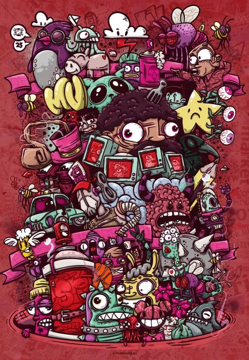 Grafika Puzzle Illustrated Deliriums 1000 Teile Karton Spielzeug 33763