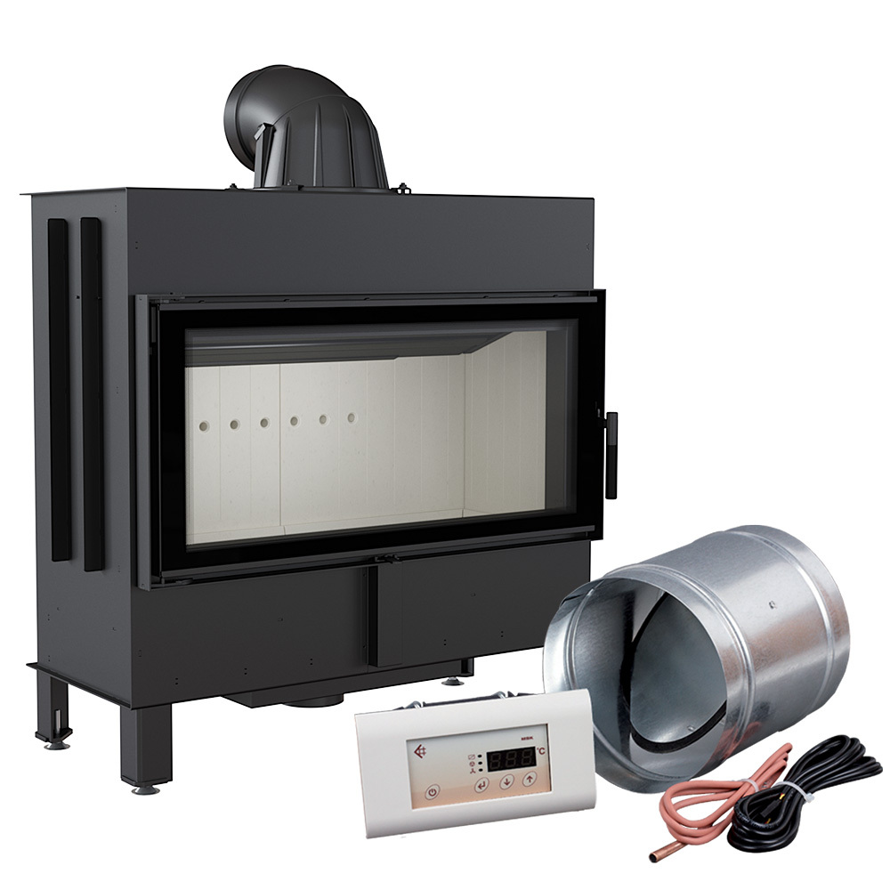 Inteligentný oceľový krb KRATKI LUCY 16 kW Ø 200 MSK