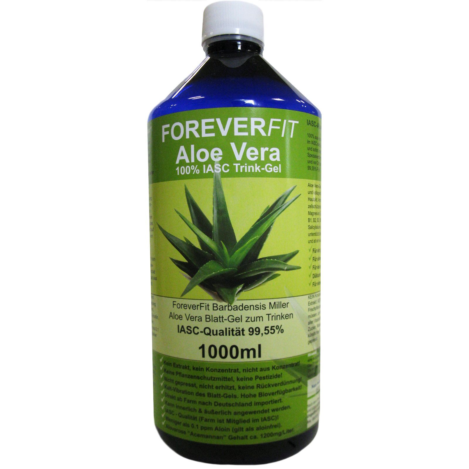 ForeverFit Aloe Vera 1x 1000ml Trinkgel Barbadensis Miller