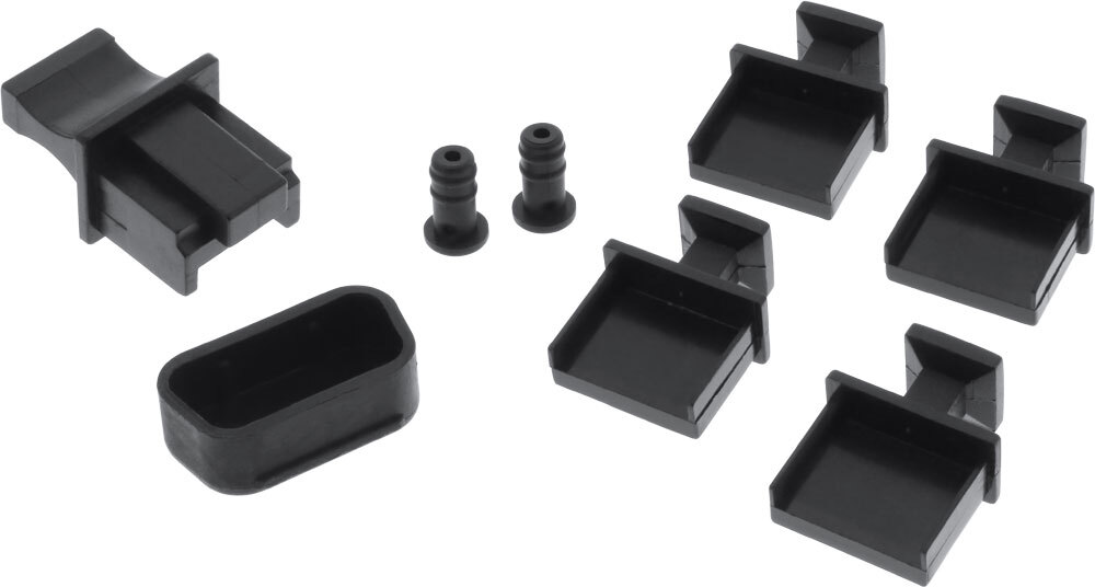 InLine® Staubschutz-Set, für Notebook-Schnittstellen, 8-teilig 59941F