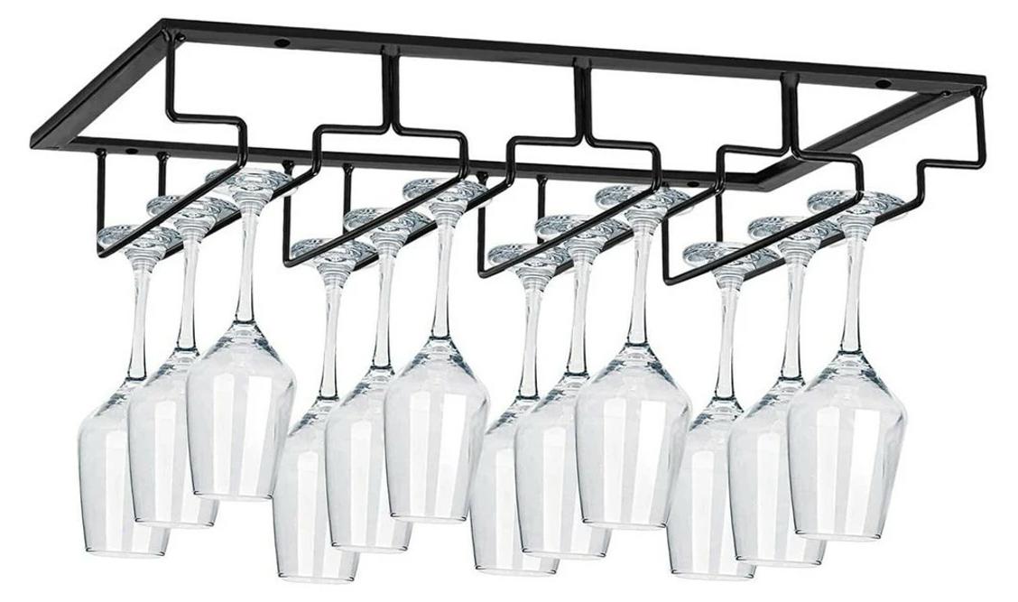 Jormftte Hoher Weinglashalter, Metall-Weinglashalter, Hängender Weinglashalter, Weinglashalter KAU-HT-LR-CPK-20260318-11