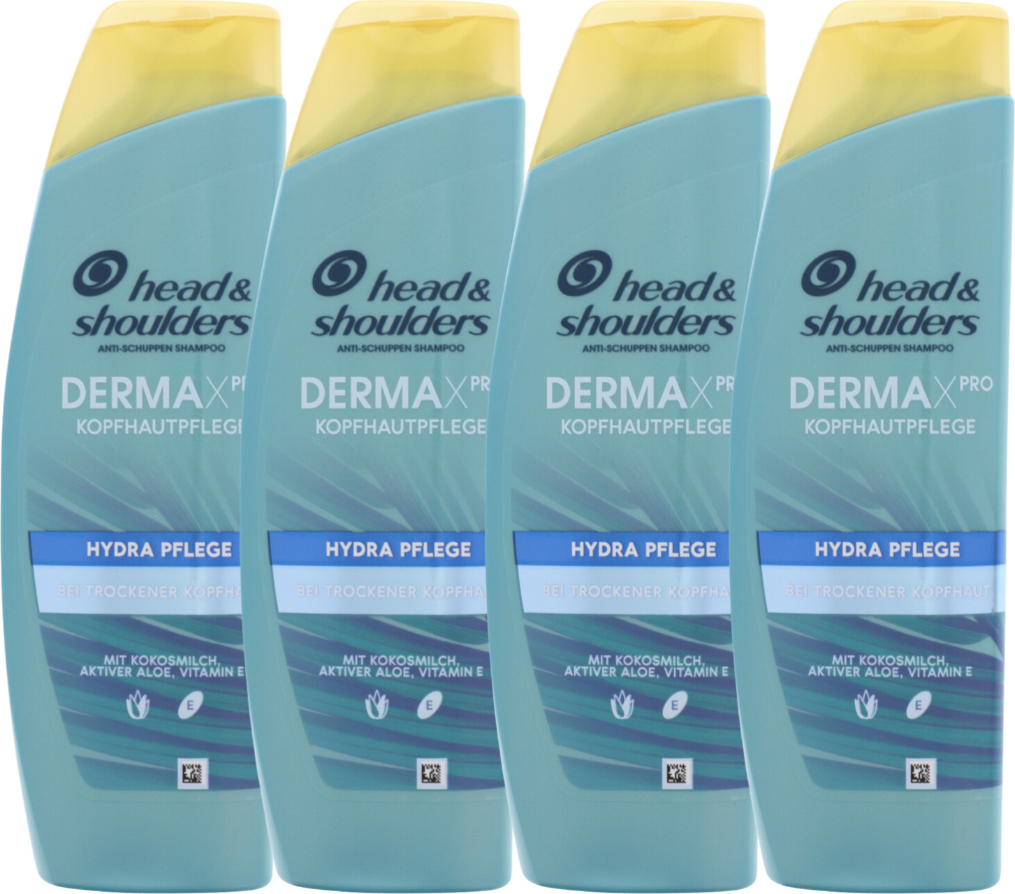 Procter & Gamble 4 x Head & Shoulders DERMAXPRO Hydra Pflege Anti Schuppen Shampoo & Kopfhautpflege je 225ml 80741380