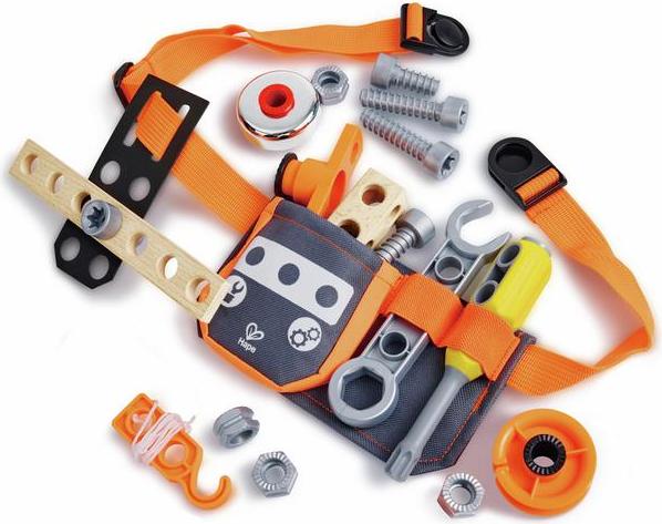 Hape Wissenschaftlicher Werkzeuggrtel Spielzeug Set fr kleine Erfinder E3035