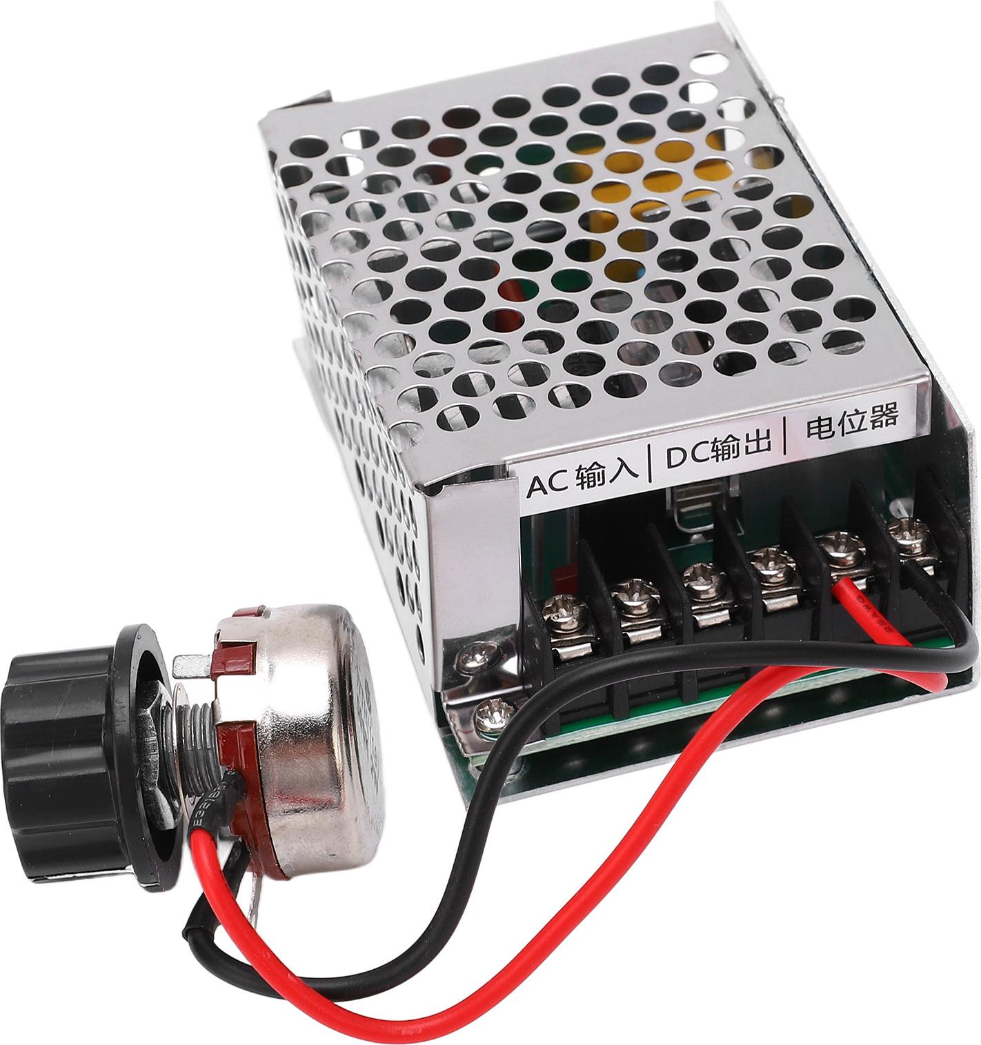 TWO TREES Gleichstrom-Drehzahlregler mit überstromschutz, leichter, tragbarer Drehzahlregler mit Schalter, 220 V Wechselstrom