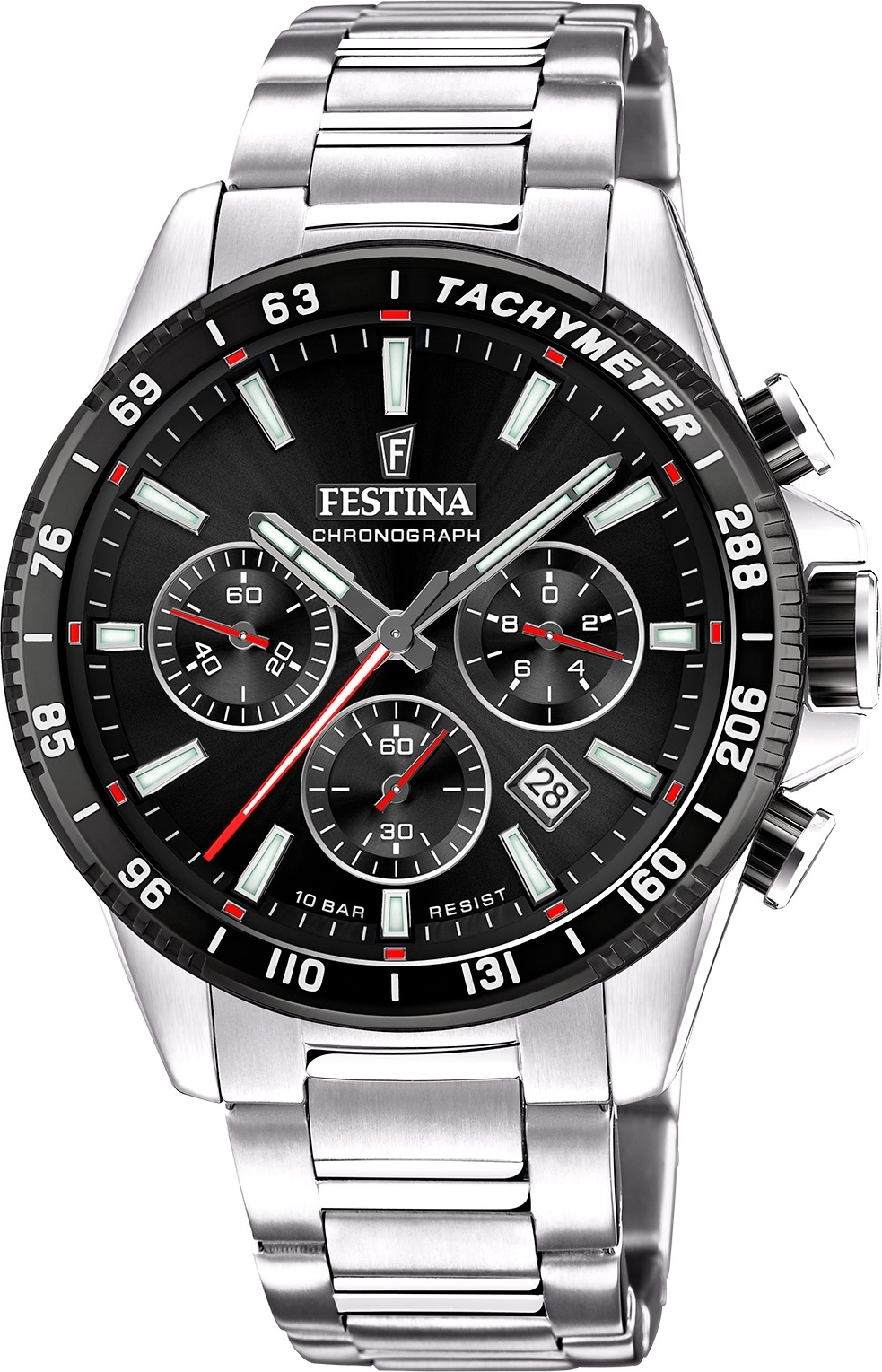 Pánske náramkové hodinky Festina z nehrdzavejúcej ocele strieborné Elegant D2UF20560/6