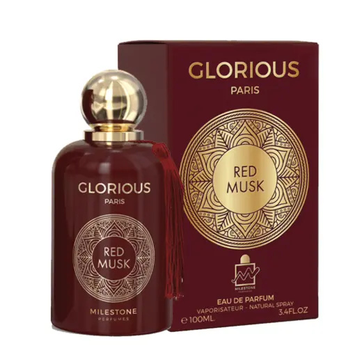MILESTONE Parfémy Glorious Paris Red Musk Unisex dlhotrvajúca vôňa Eau de Parfum 100ml