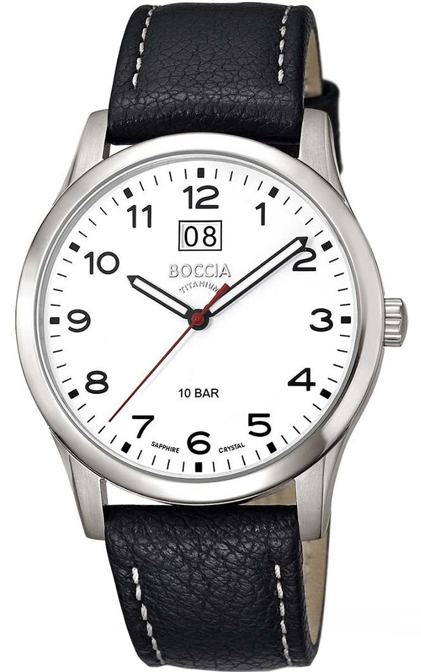 Herrenuhr Allergikerfreundlich - Boccia Modell: 3580-05