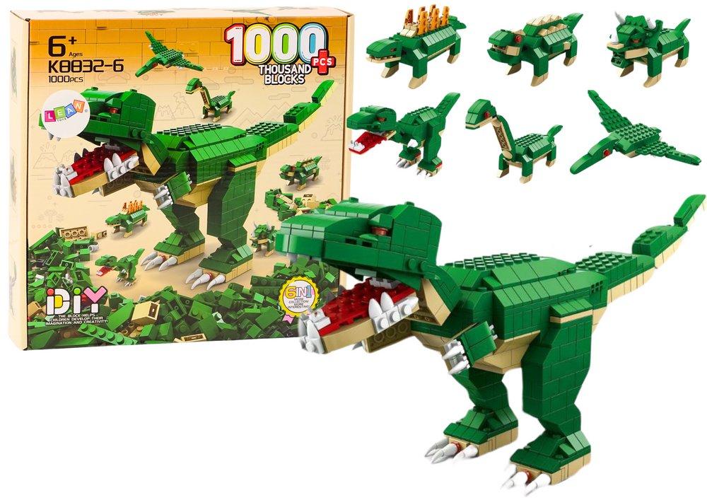 Wisam Bausteine Dinosaurier 6in1 DIY Dinosaurier Set 1000 tlg. H-5338
