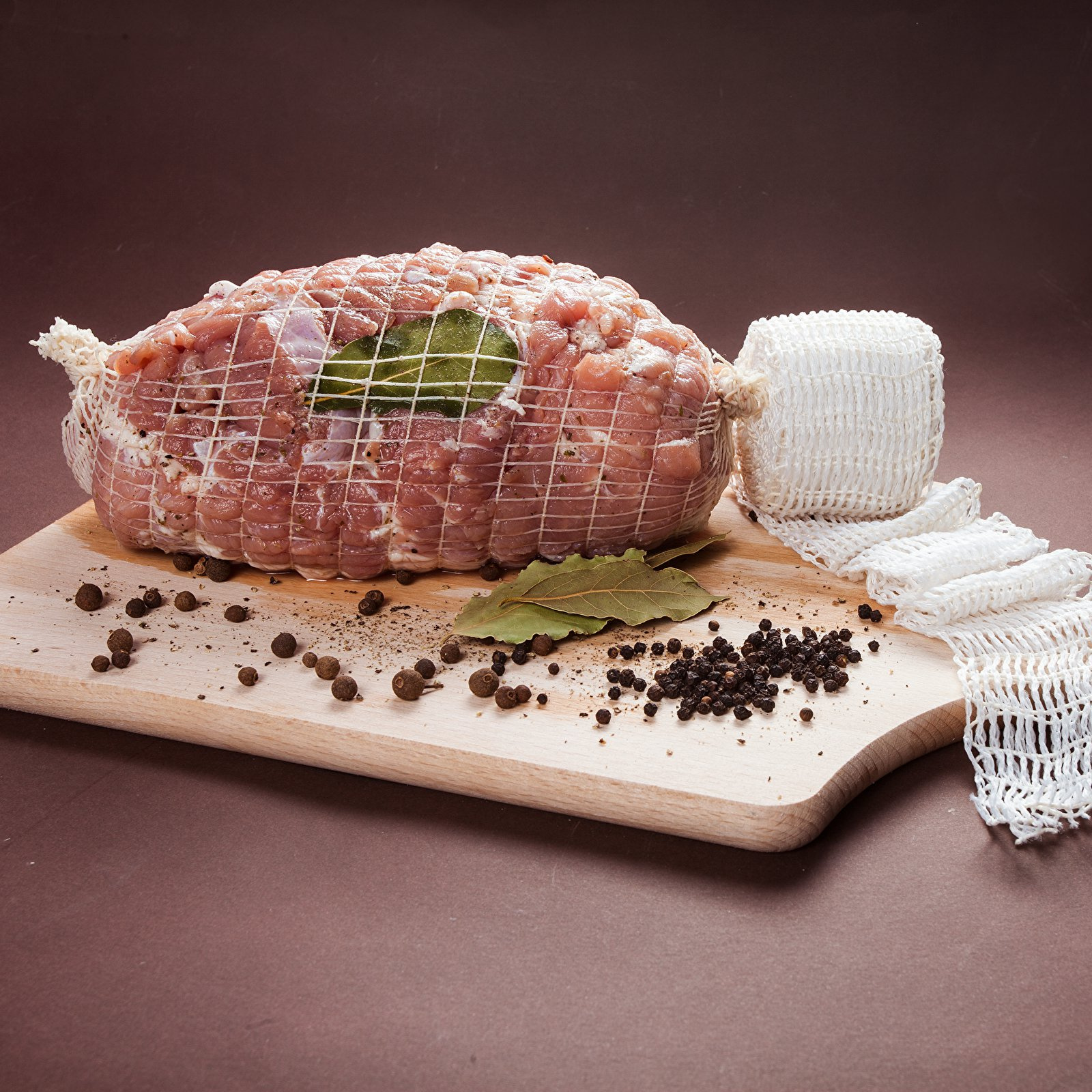 MIKONI Räuchernetz 12,5 cm x 5 Meter, Wurstnetz, Räuchern, Brühen, Bratennetz Rollbratennetz, Schinkennetz, Rouladennetz