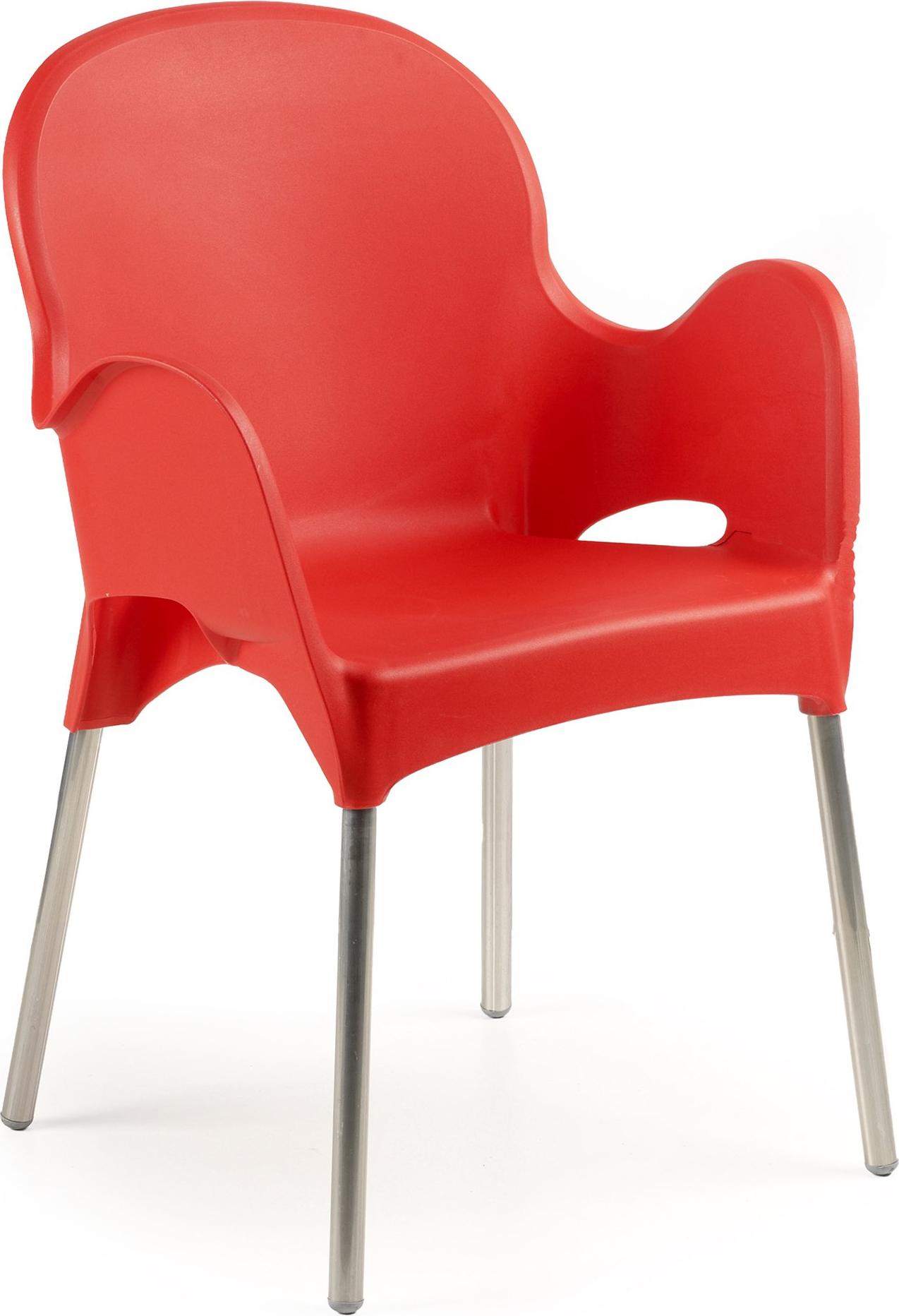 Dmora Vashti - Outdoor Stuhl, Rot, Italy