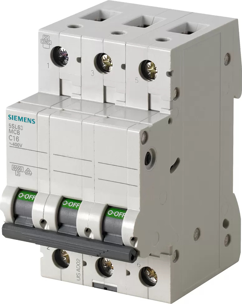 Siemens Leitungsschutzschalter 3polig 40 A 400 V 5SL6340-6 (5SL6340-6) 5SL63406