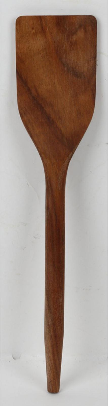 Buri 12x Pfannenwender Akazie ca. 32 cm langlebig und robust aus Akazienholz für schonendes Wenden von Pfannengerichten ideal für Antihaftpfannen VX18925-12er