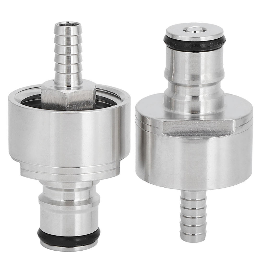 Cocosity Karbonisierungskappe,Edelstahl Karbonisierungskappe,Kugelverschluss Karbonisierungskappe,Karbonisierungskappe mit 5/16in Barb,Karbonisierungskappe Homebrew,Homebrew Kegging Equipment