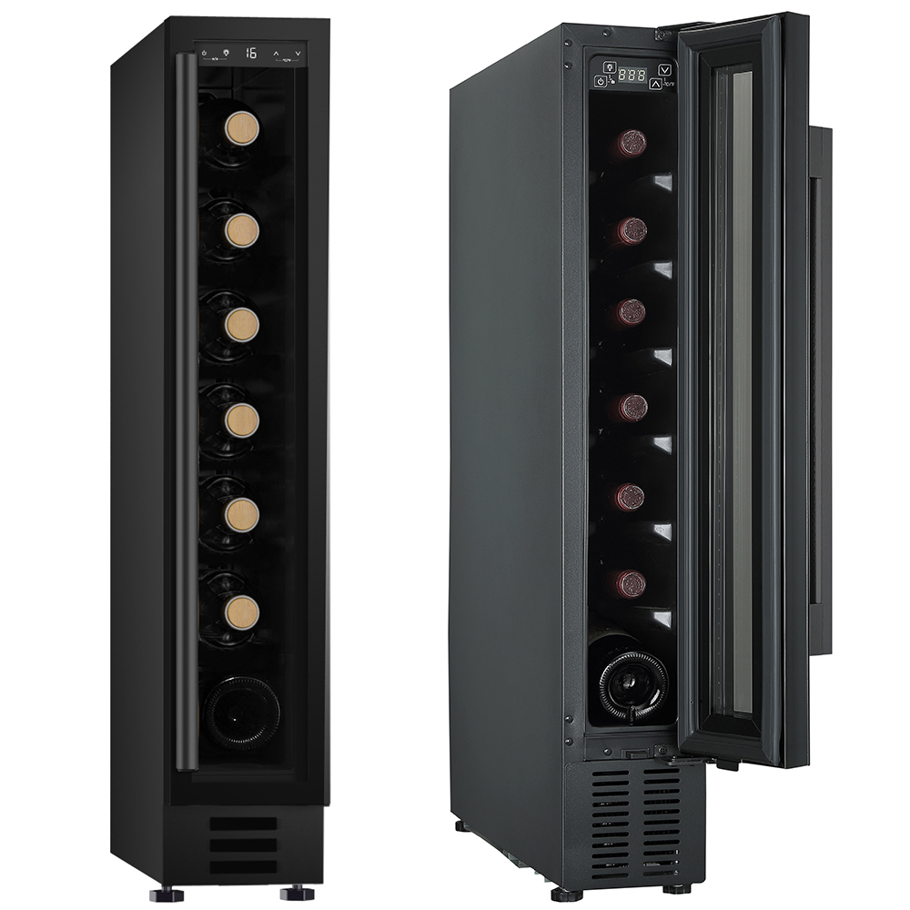 PKM Weinkühlschrank Weintemperierschrank Weinkühler UWTS20-7G - 20L 7 Flaschen