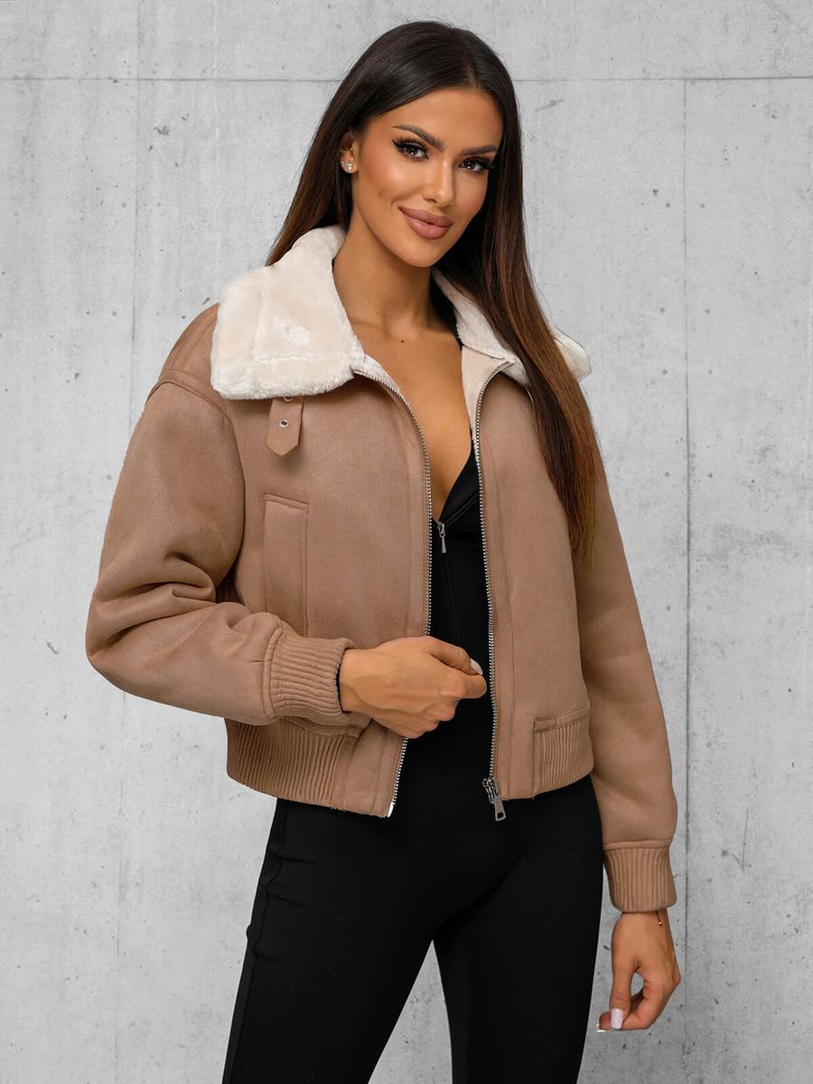 Damen Jacke Beige OZONEE O/81326Z XL