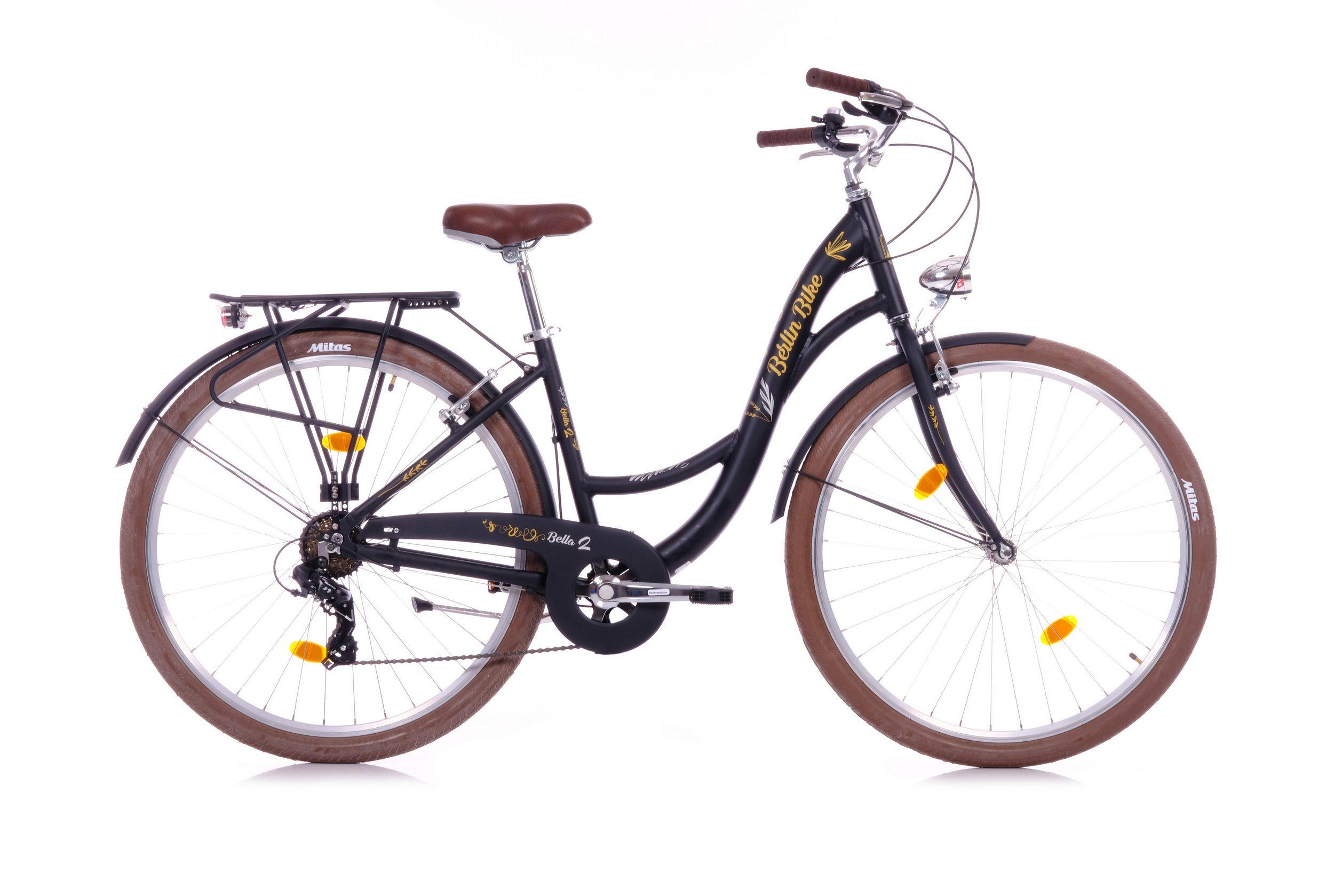Berlin Bike Cityrad Bella 2 – 28 Zoll Damen Hollandrad mit Shimano 7-Gang - Schwarz BB-BELLA2-28200-B