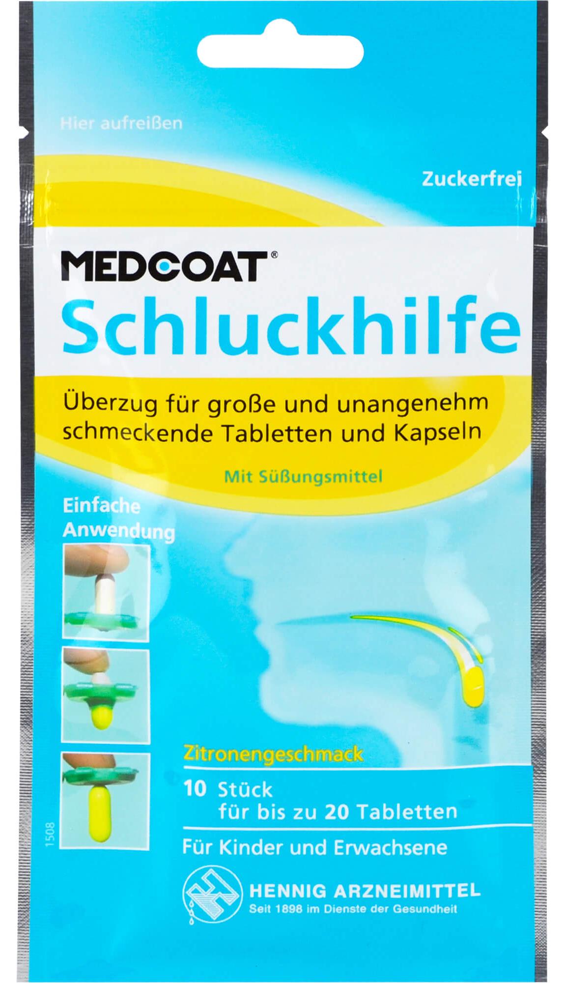 Hennig Arzneimittel MEDCOAT Schluckhilfe, 10 St. Gel 11167588