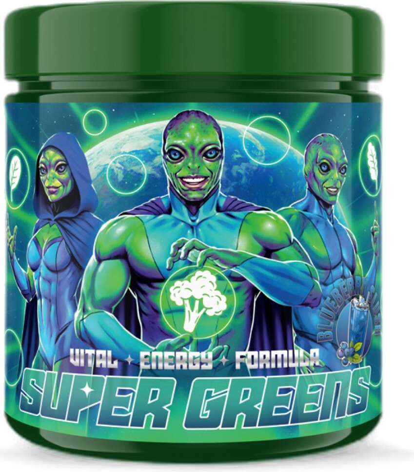 SWEDISH Supplements | Super Greens Cold peach tea