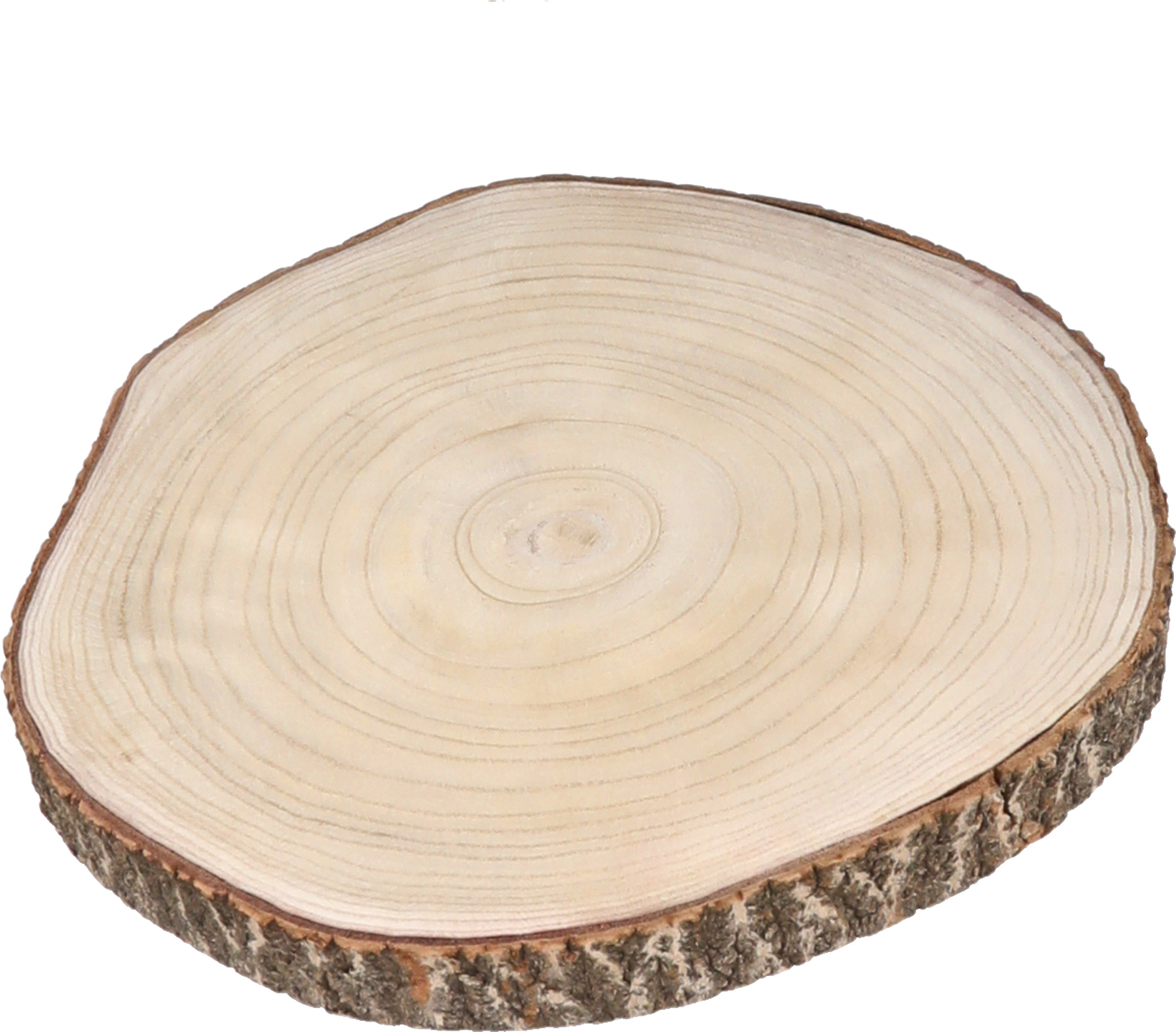 Spetebo Holz Baumscheibe natur XL - 40-45 cm - Deko Holz Scheibe - Modell: XL