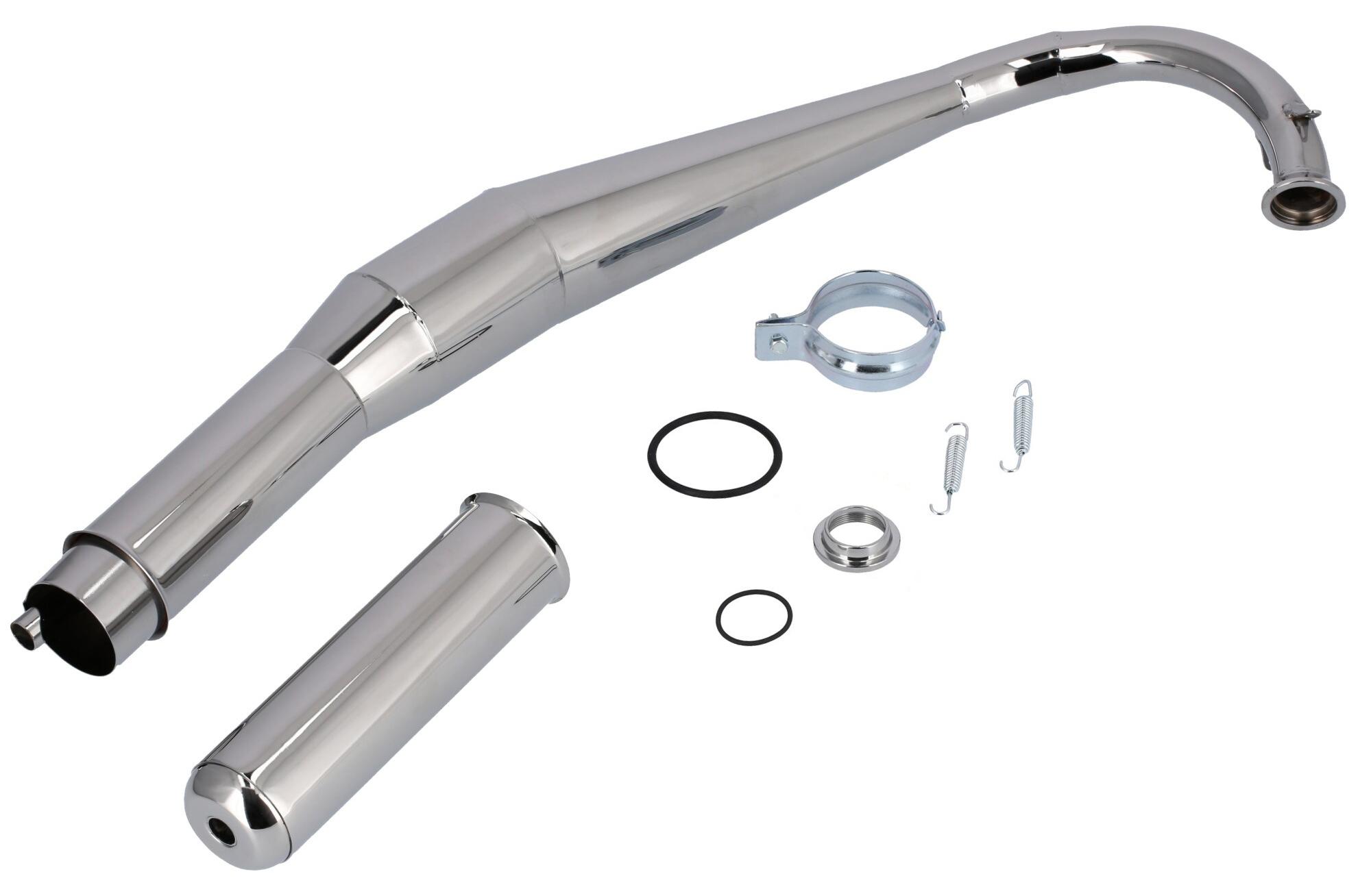 ZT-TUNING GmbH Tuningauspuff ZT-Reso Spezial mit Kalotte GEN 2 (60 - 110ccm) - für Simson S50, S51, S53, S70, S83 10073634