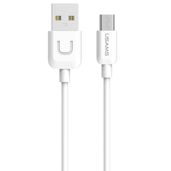Usams kábel U-Turn Microusb 1M Biały/White 2A Micusbxd02 (Us-Sj098)