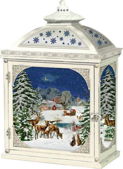 Nástenný adventný kalendár A3 - Vianočný lampáš