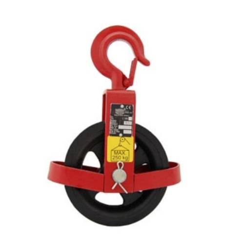 LINOTECH Zahnrad 125 mm mit einem Haken Gerüstblock de Flaschenzug Kran