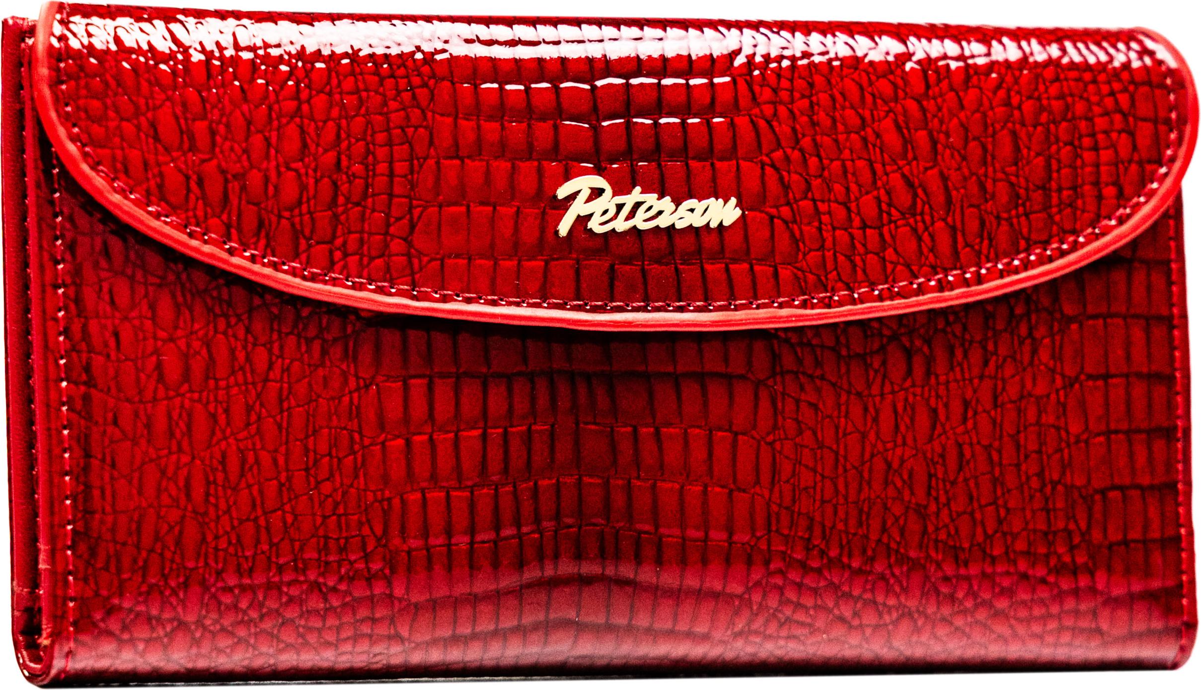 Peterson Portemonnaie aus Leder für Frauen Znigible rot One size 843926