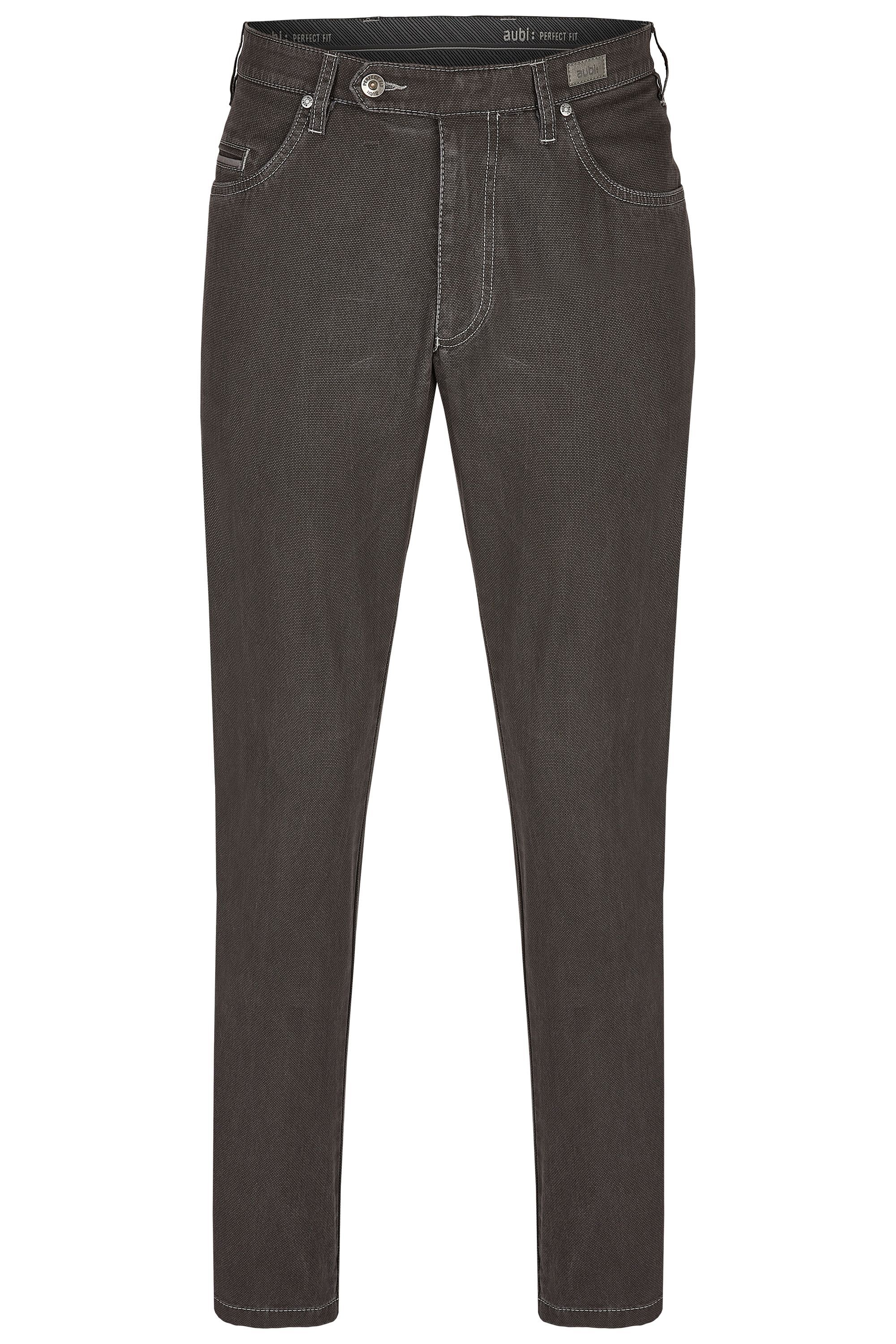 aubi: aubi Perfect Fit Herren Winter Hose Baumwollhose Mikrostruktur Modell 577 anthrazit Größe 60