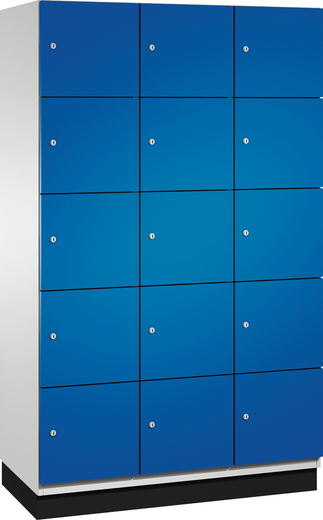 C+P Möbelsysteme C+P Fächerschrank 4510432S10010 Sockel 15Fächer B1200mm lgr/ebl