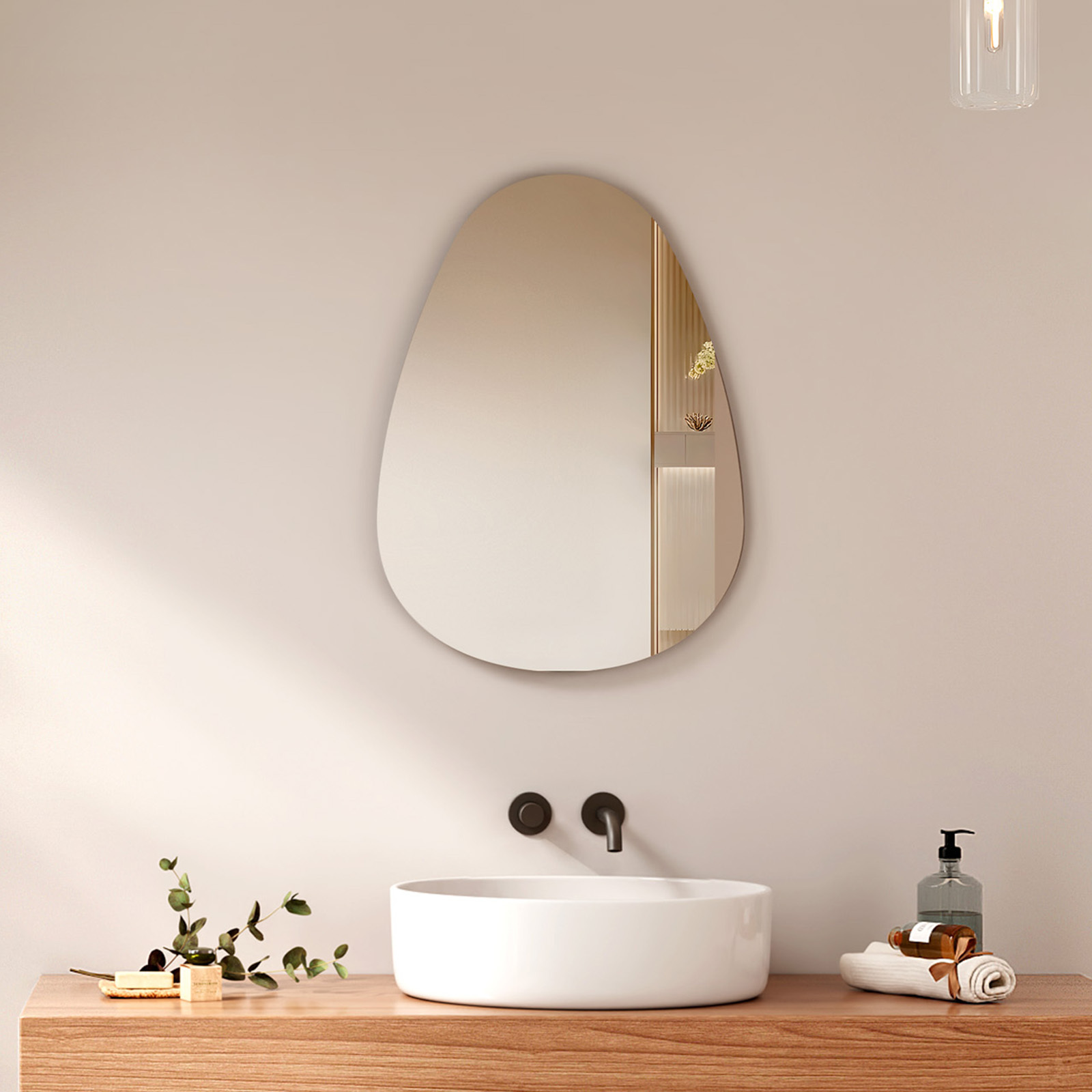 Specchi Da Terra Asimmetrico 140×45 Cm - Specchio A Figura Intera Cornice In Velluto Tessile Con Struttura In Alluminio Robusta Utilizzabile Come Specchio Da Parete O A Piantana Oro 90770574
