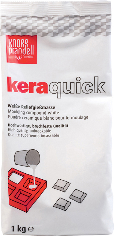 Knorr Prandell Keraquick Gießmasse 1000g Weiß - Schnell Härtend Für Bastelprojekte